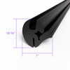 Windshield and Fixed Side Window Seal.  Self-locking  -LP 101-B 50