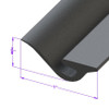 Door Bottom Seal.  Sold by the foot  -LP 104-B