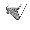 Roof Rail Seal.  Sold by the foot  -LP 120-C