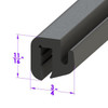 Sold By The Foot - Windshield and Rear Window Seal-LP 30-A