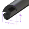 Rear Window Seal.  Sold by the foot  -LP 30-M