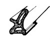 Door Side Seal, Without Clips (for seal with clips-LP 40-F