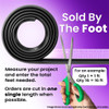 Sold By The Foot - Door Side Seal. Smooth, black, skin-covered sponge-LP 41-M