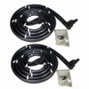 Front Molded Door Seals with Clips.  For 4-Door Hardtop Only-LM 21-L
