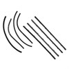Window Sweeper Kit Fits 64-66 Barracuda 2 Door Hardtop 8 Piece kit-WC 2300-58