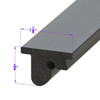 Roof Rail Seal, 71-74 AMC Javelin 2 Door Hardtop, Smaller Profile, Pair-RR 101-D/S