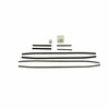 Window sweeper kit. Fits Convertible 1971 Barracuda, Challenger (8 pieces kit)-WC 2300-47