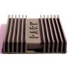 Park Brake Pedal Pad, Fawn.  Ribbed, authentic reproduction-CB 83-E