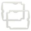 Tail-light Lens Gaskets.  Made of white sponge.  Pair-LG 2003-100