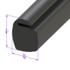 Sold By The Foot - Front Nose Seal-LP 109-C/FT