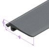 Top of Radiator Hood Seal.  2-3/4" wide.  Sold by the foot-LP 109-G/FT