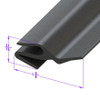 Sold By The Foot - Rear Bumper to Body Gravel Guard. 1-3/4" wide-LP 109-N/FT