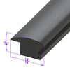 Sold By The Foot - Roof Related Seal. Top insert filler & seal for closed cars-LP 110-R