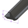 Swing-Out Windshield Seal.  Sold by the foot-LP 97-F
