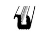Sold By The Foot - Fixed Quarter Window Seal-LP 31-C