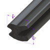Trunk Seal.  Fits upper edge and sides of gutter-LP 43