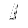 Sold By The Foot - Door side Seal. Inner belt weatherstrip-LP 48