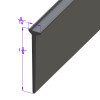 Sold By The Foot - Swing-Out Windshield Seal, plus Lower Seal-LP 49-B