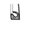 Sold By The Foot - Door Side Seal. Universal seal for street rods and customs-LP 63-E