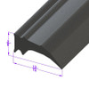 Sold By The Foot - Swing-Out Windshield Seal. 3/4" High-LP 97-A