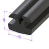 Sold By The Foot - Windshield and Rear Window Seal, with Lockstrip-LP 99