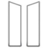 Tail-Light Seals, Gray Rubber.  Pair-MB 50-A