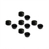 Nut cover .38" (9.6mm) HEX X .22" (5.6mm) Blackout. Heat-proof Silicone-NC 10