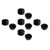Nut cover .46" (11.7mm) HEX X .26" (6.6mm) Blackout. Heat-proof Silicone 10-pc s-NC 12
