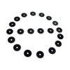 Flat Rubber Washers.  7/32" I.D., 1" O.D., 1/16" thick-UW 17