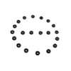 Flat Rubber Washers.  1/8" I.D., 3/8" O.D., 1/8" thick-UW 22