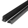 Quarter window seals. Rear roll-up, flocked channels-VS 7-E/FL