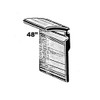 Outside Door Window Sweeper.  All rubber.  48" Piece.  Each-WC 27-48