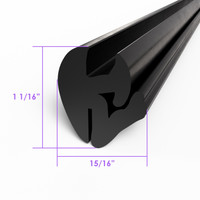 Windshield and Fixed Side Window Seal  50 Foot Piece.  Self-locking-LP 101-A 50