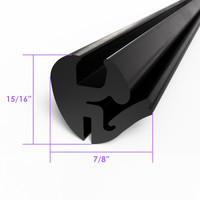 Windshield and Fixed Side Window Seal.  Self-locking  -LP 101-G 50