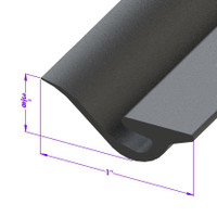 Sold By The Foot - Door Bottom Seal-LP 104-B