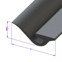 Sold By The Foot - Door Bottom Seal-LP 104-B