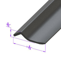 Sold By The Foot - Side Roof-Rail Seal, window flipper to roof-LP 107-B/FT