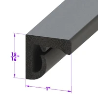 Sold By The Foot - Convertible Top Rail Seal-LP 110-C