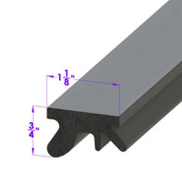 Sold By The Foot - Roof Rail Seal-LP 110-IJ