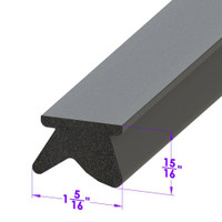 Roof Rail Seal.  Sold by the foot.  -LP 110-K