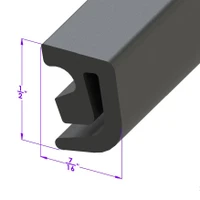 Sold By The Foot - Fender Skirt Seal. Approximately 10 ft. used per car-LP 111-H