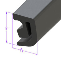 Sold By The Foot - Fender Skirt Seal. Approximately 10 ft. used per car-LP 111-H
