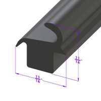 Swing-Out Windshield Seal.  Sold by the foot  -LP 13-/FT