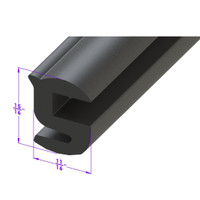 Windshield and Rear Window Seal.  Sold by the foot.  -LP 30-K