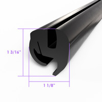 Windshield and Rear Window Seal.  Sold by the foot.  -LP 32-A