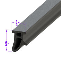Door Side Seal, Without Clips (for seal with clips-LP 40-F Door Side Seal, Without Clips (for seal with clips-LP 40-F