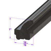 Trunk Seal.  Sponge rubber.  Sold by the foot  -LP 51