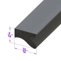 Sold By The Foot - Trunk Seal. Sponge rubber-LP 64-A