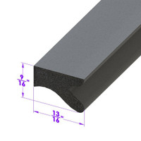 Trunk Seal.  Sponge rubber.  Sold by the foot.  -LP 64-A