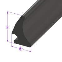 Sold By The Foot - Swing-Out Windshield Seal-LP 97-D